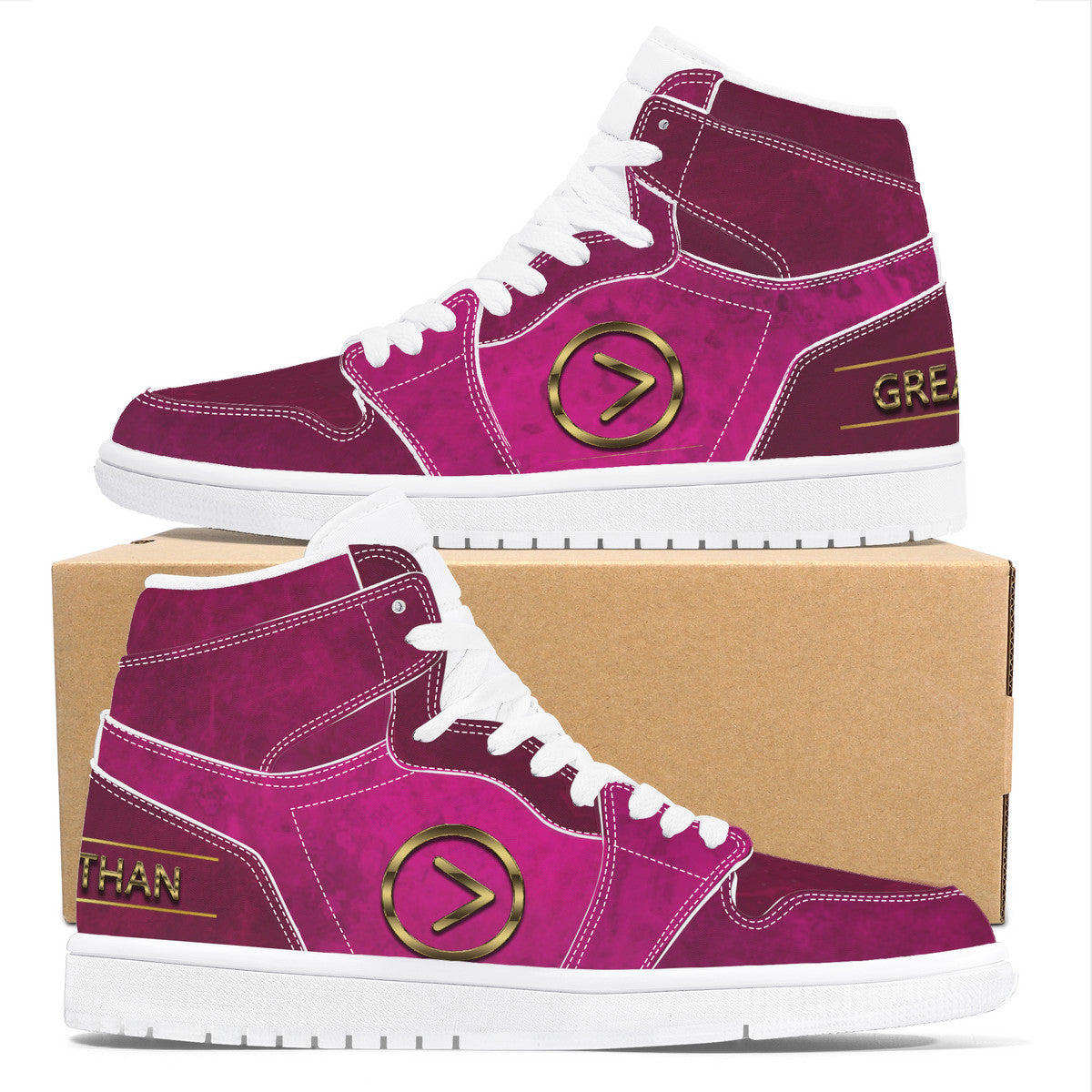 Wine Country- High Top Synthetic Leather Sneaker