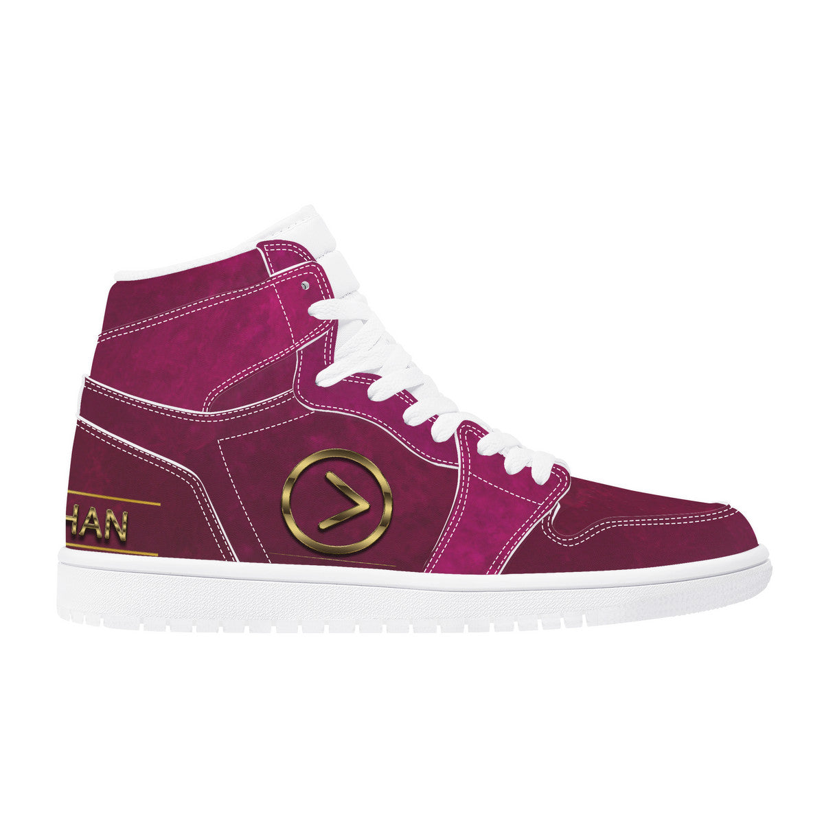 Wine Country- High Top Synthetic Leather Sneaker
