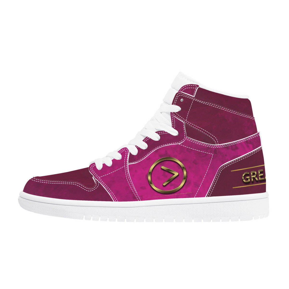 Wine Country- High Top Synthetic Leather Sneaker