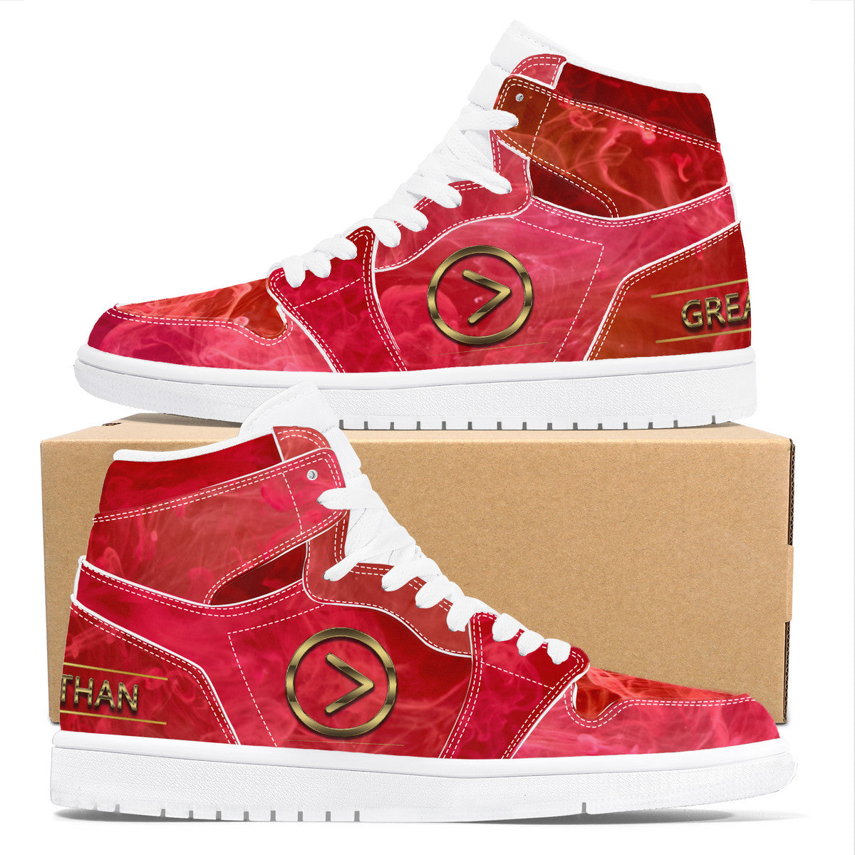 Popsicle High Top Synthetic Leather Sneaker