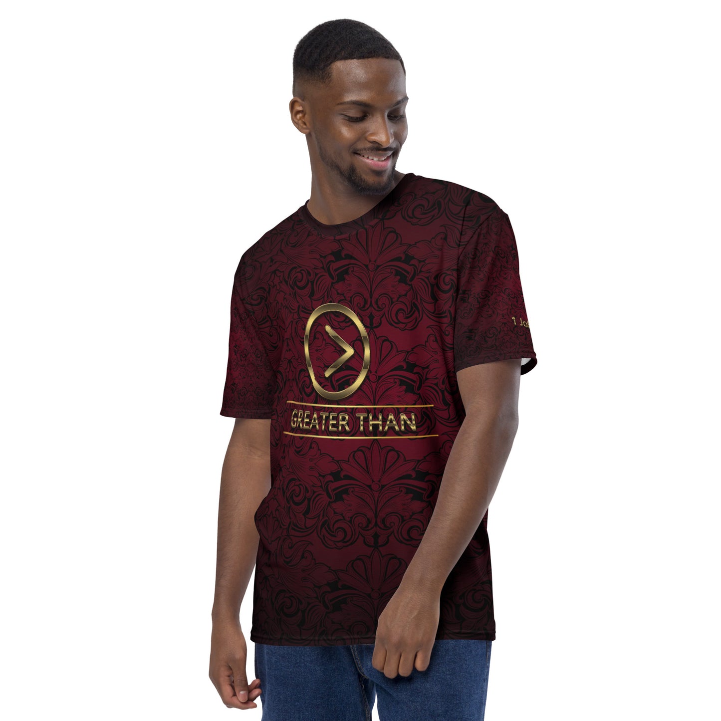 Greater Than Burgundy Men's t-shirt