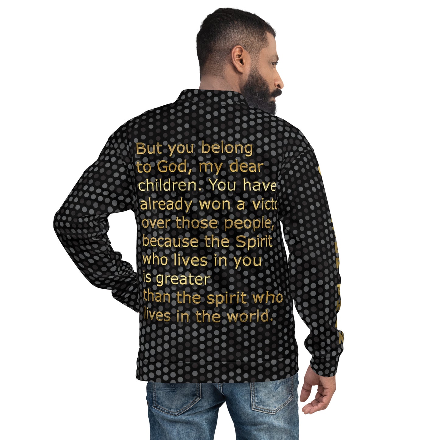 Greater Than-Coal Bomber Jacket