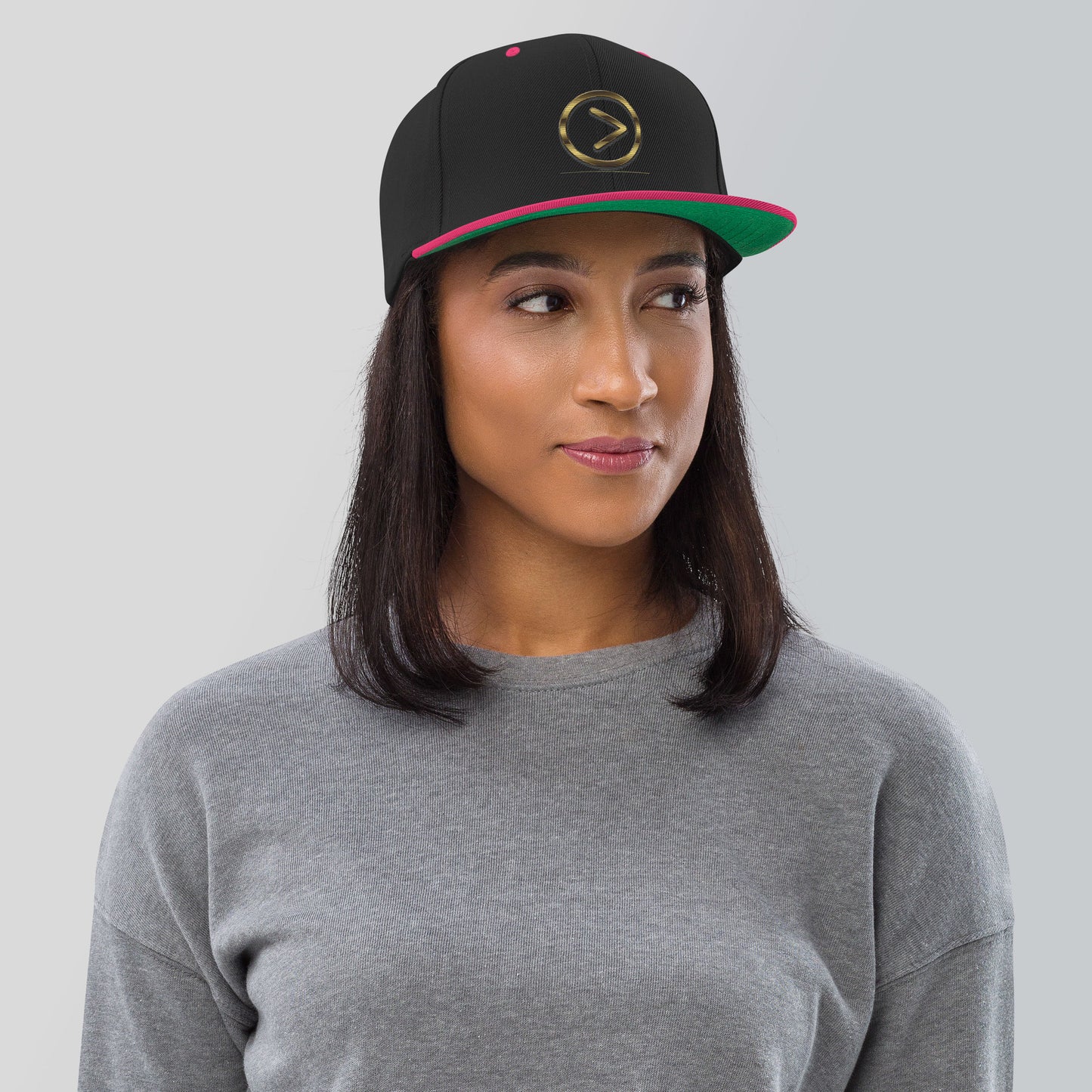 Greater Than-Snapback Hat