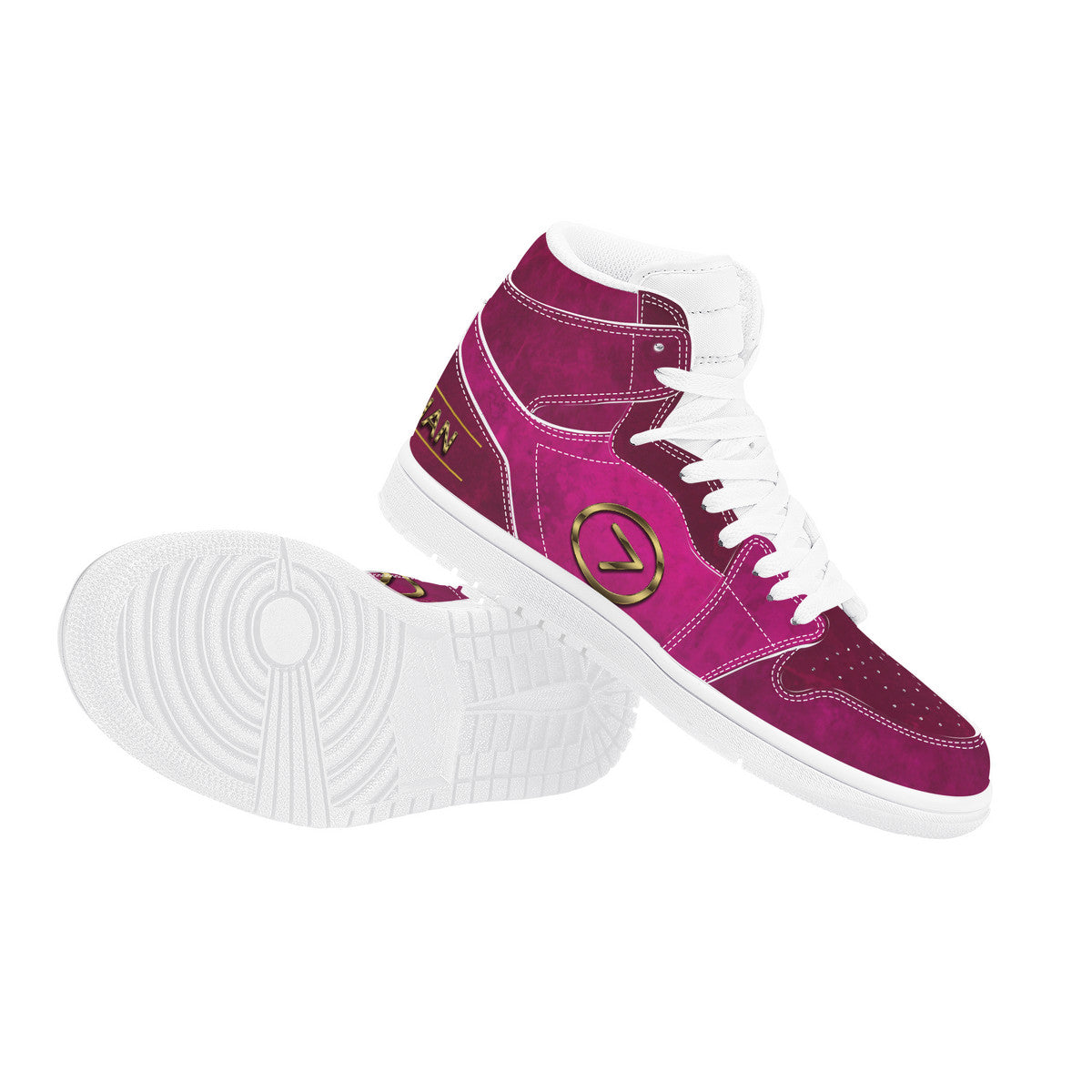 Wine Country- High Top Synthetic Leather Sneaker