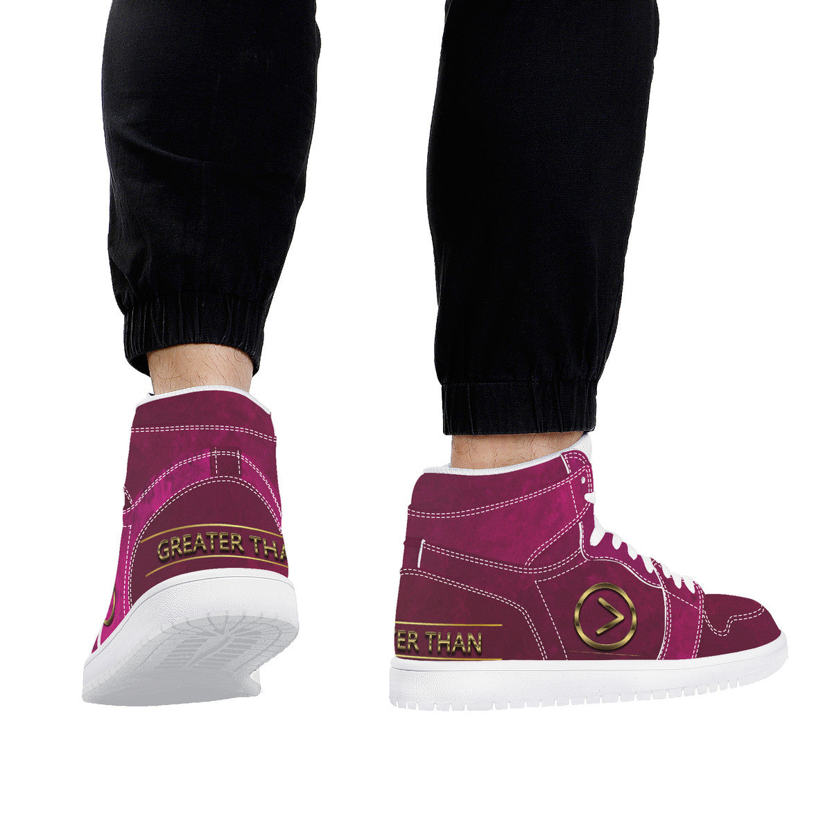 Wine Country- High Top Synthetic Leather Sneaker