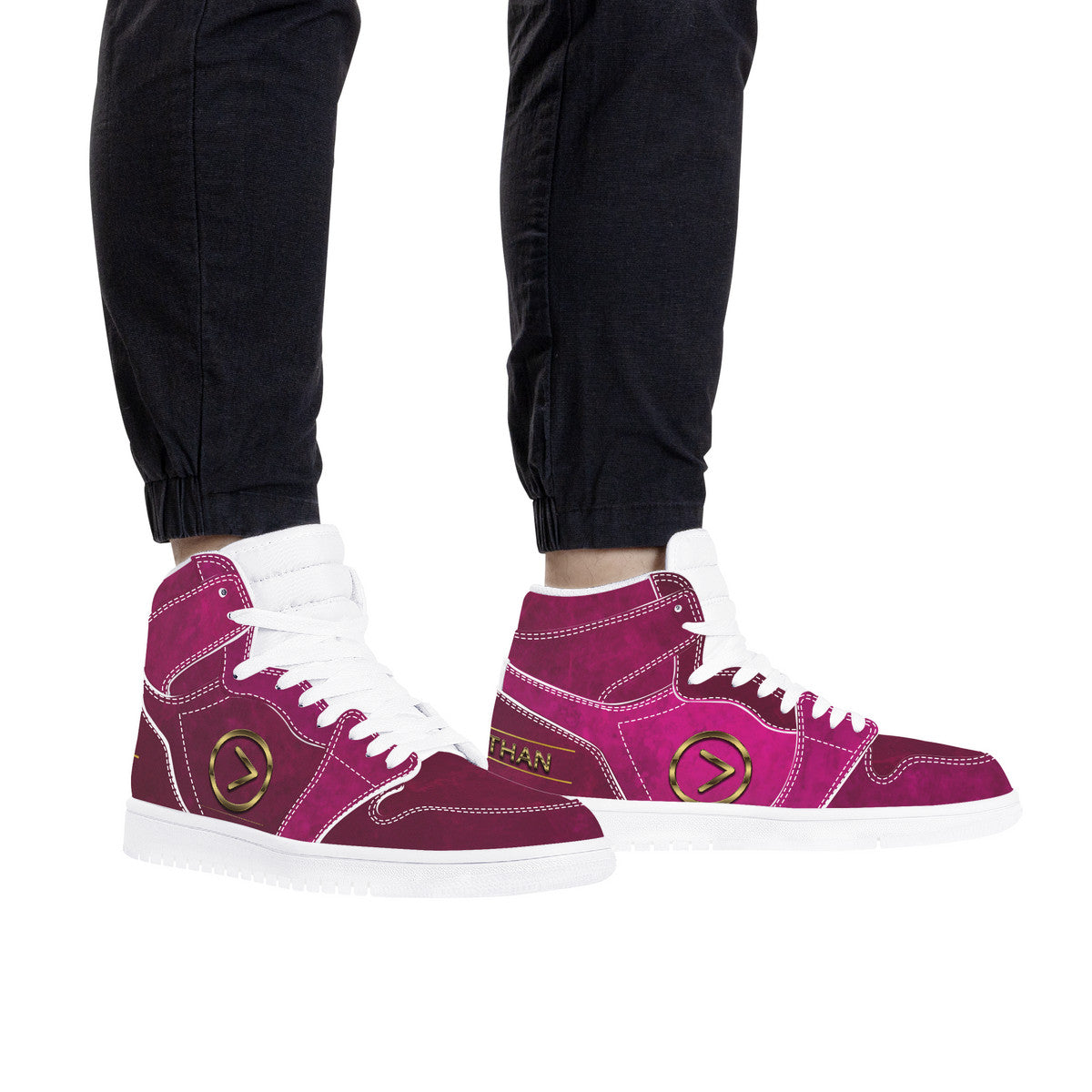Wine Country- High Top Synthetic Leather Sneaker
