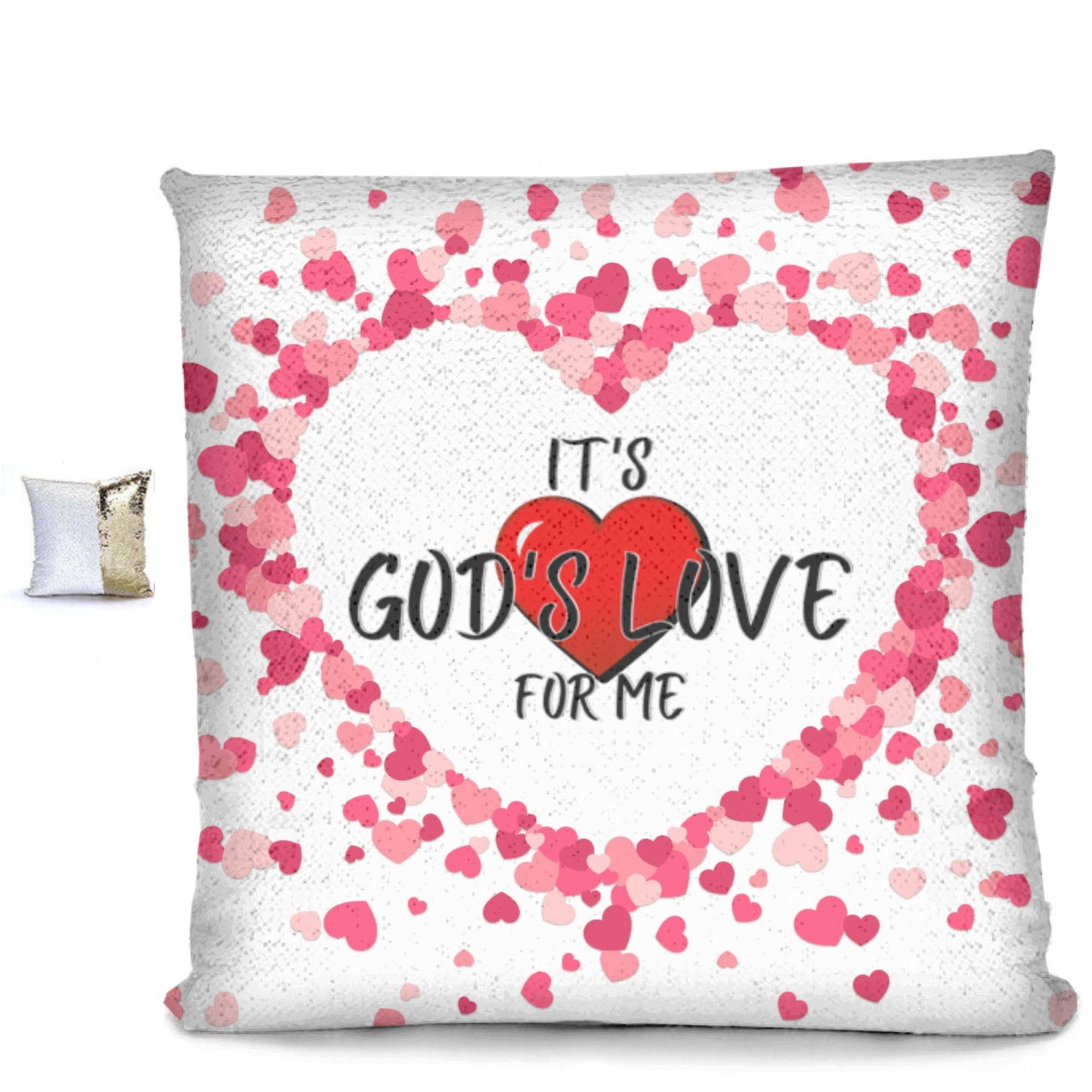 God's Love Sequin Pillow