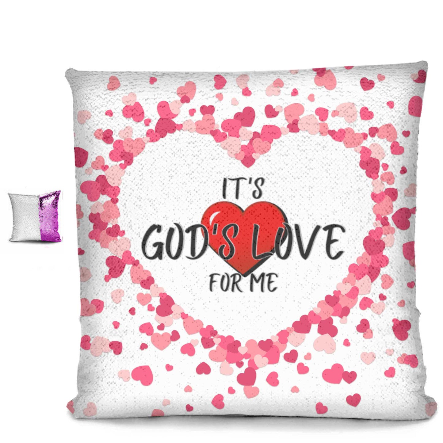 God's Love Sequin Pillow