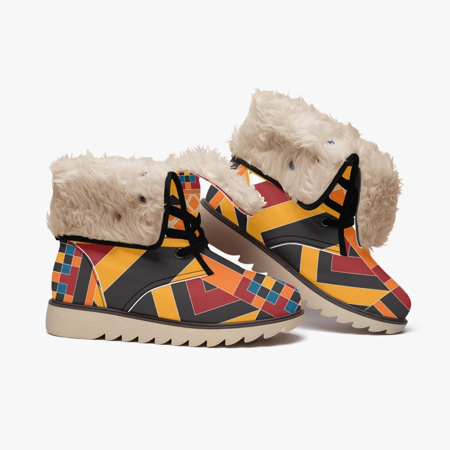 Village Rebel Cotton-pad Fur Lining Boots