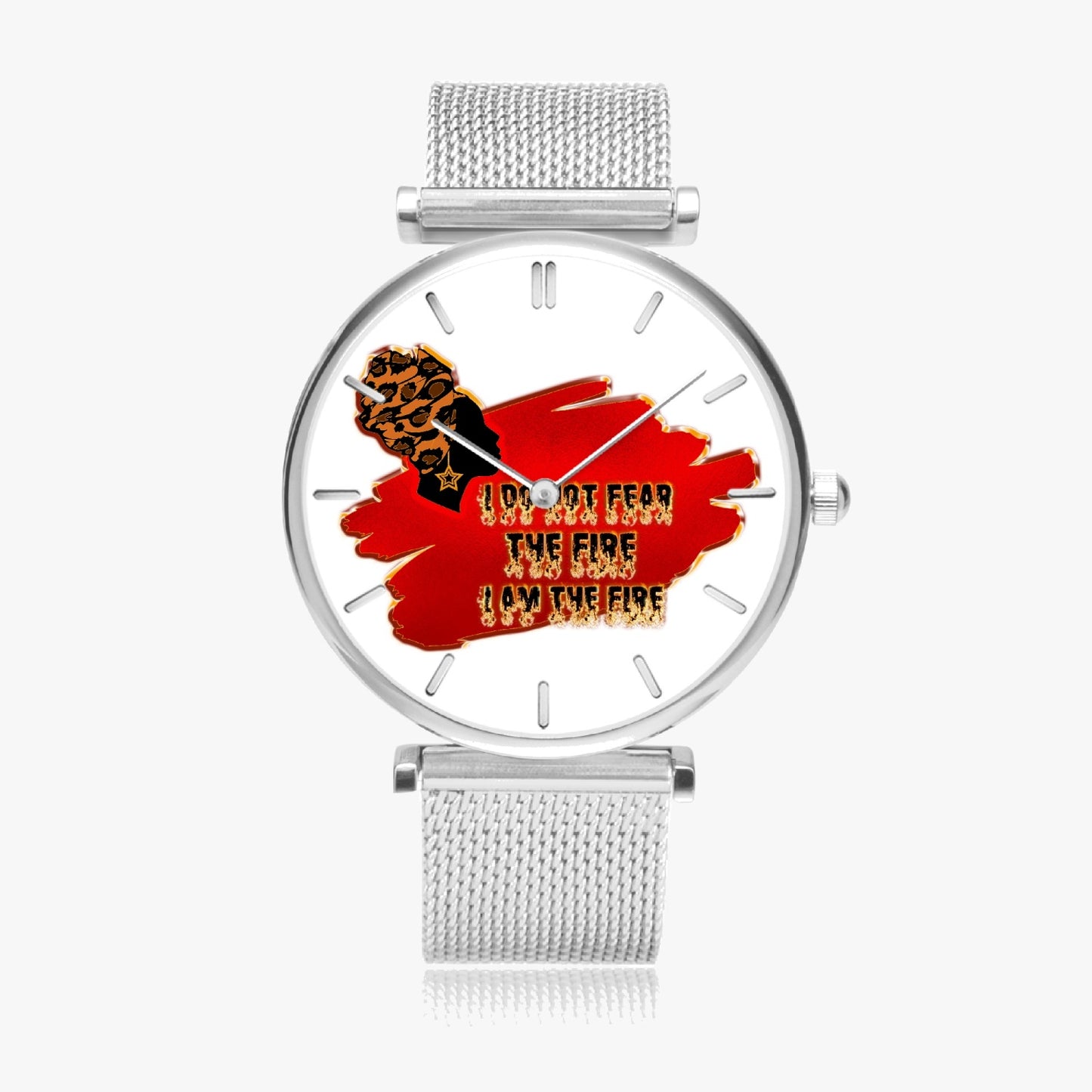 Woman on Fire Ultra-Thin Quartz Watch (With Indicators)
