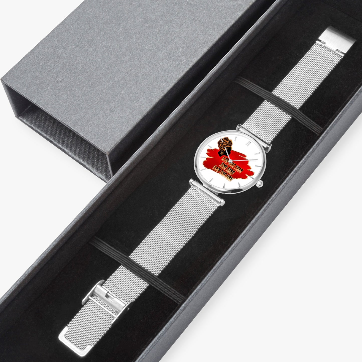 Woman on Fire Ultra-Thin Quartz Watch (With Indicators)