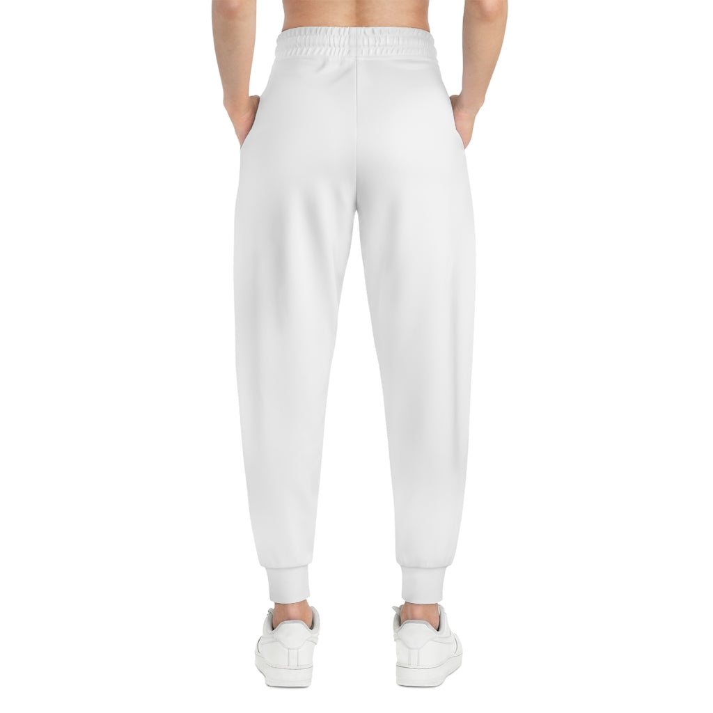Rise Above: RBG Pride White Athletic Joggers