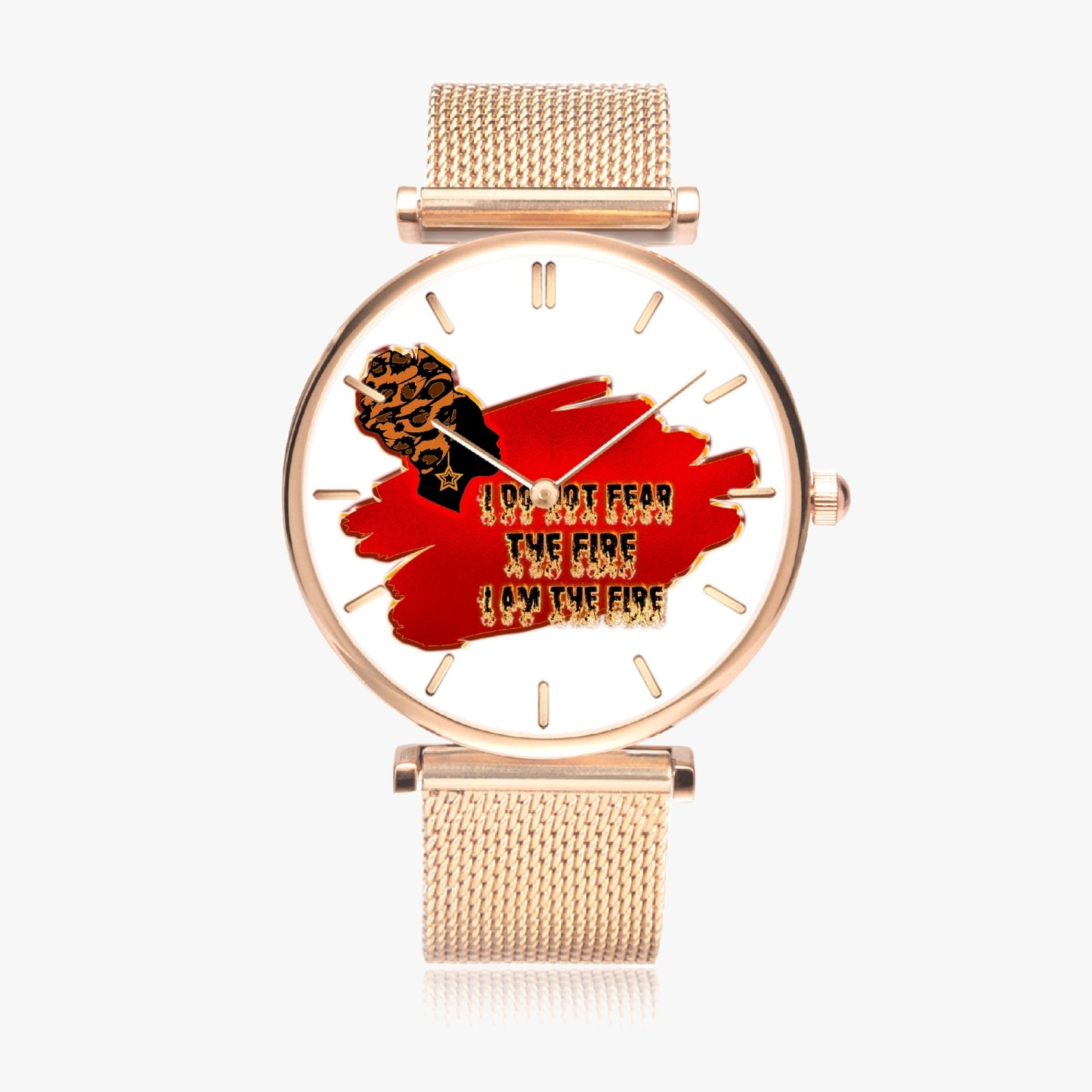 Woman on Fire Ultra-Thin Quartz Watch (With Indicators)