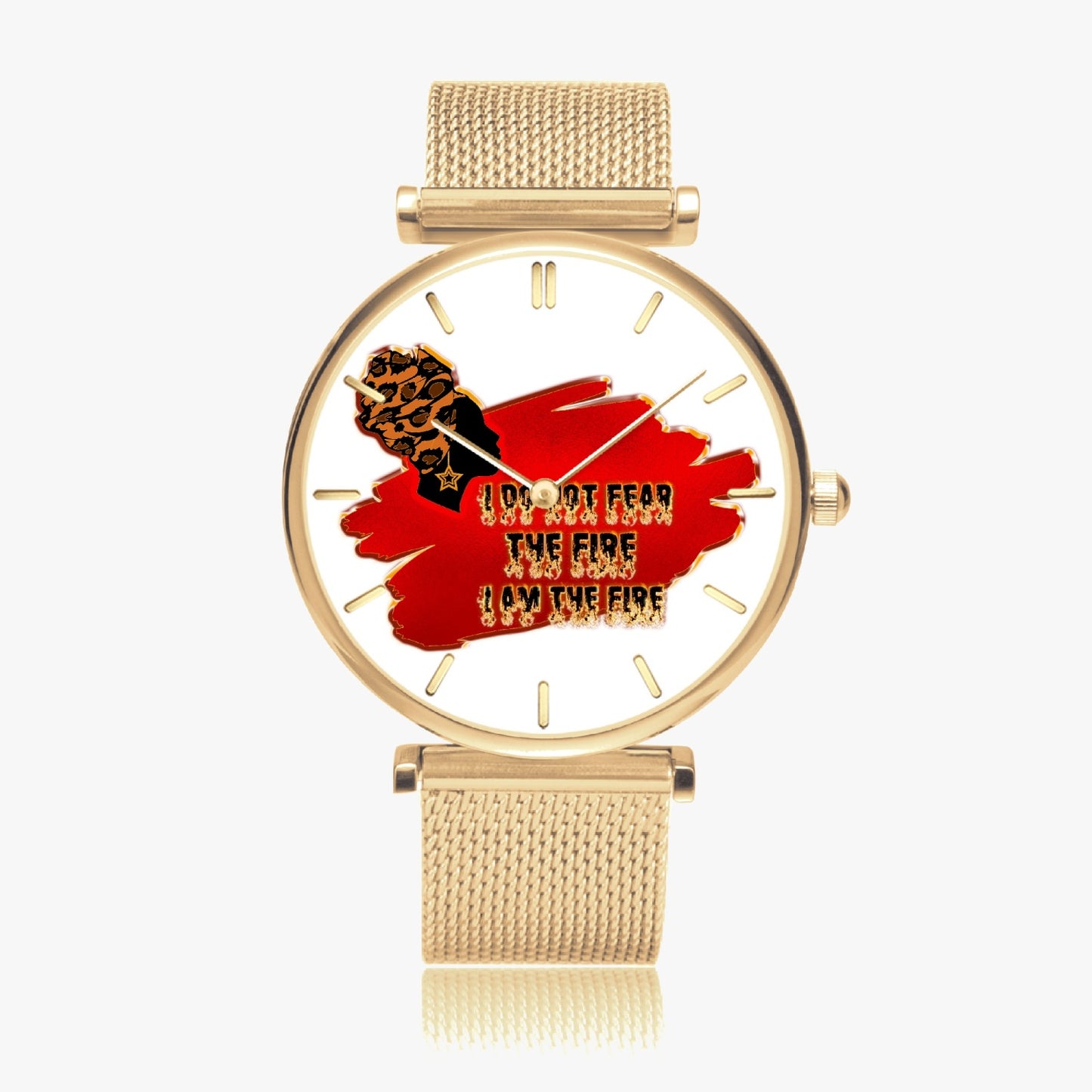 Woman on Fire Ultra-Thin Quartz Watch (With Indicators)