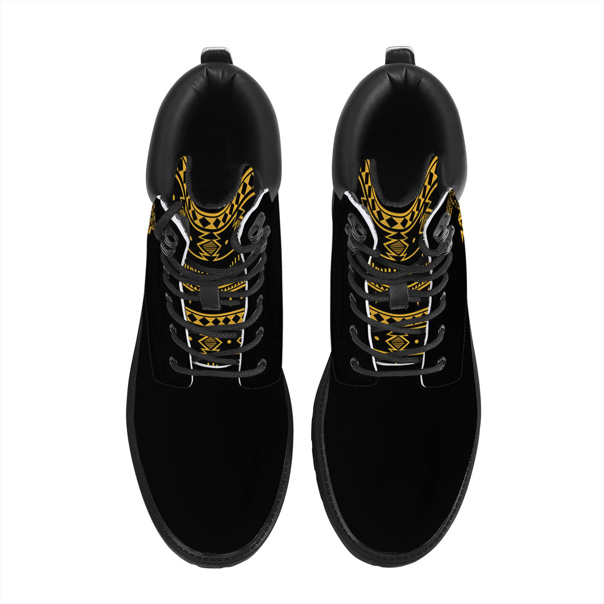 Rise Above- Black Synthetic Leather Boots