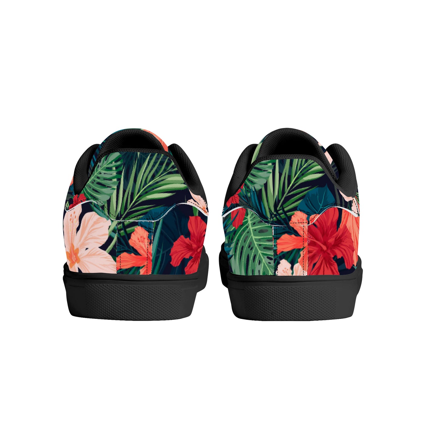 Paradise Low-Top Synthetic Leather Sneakers - Black