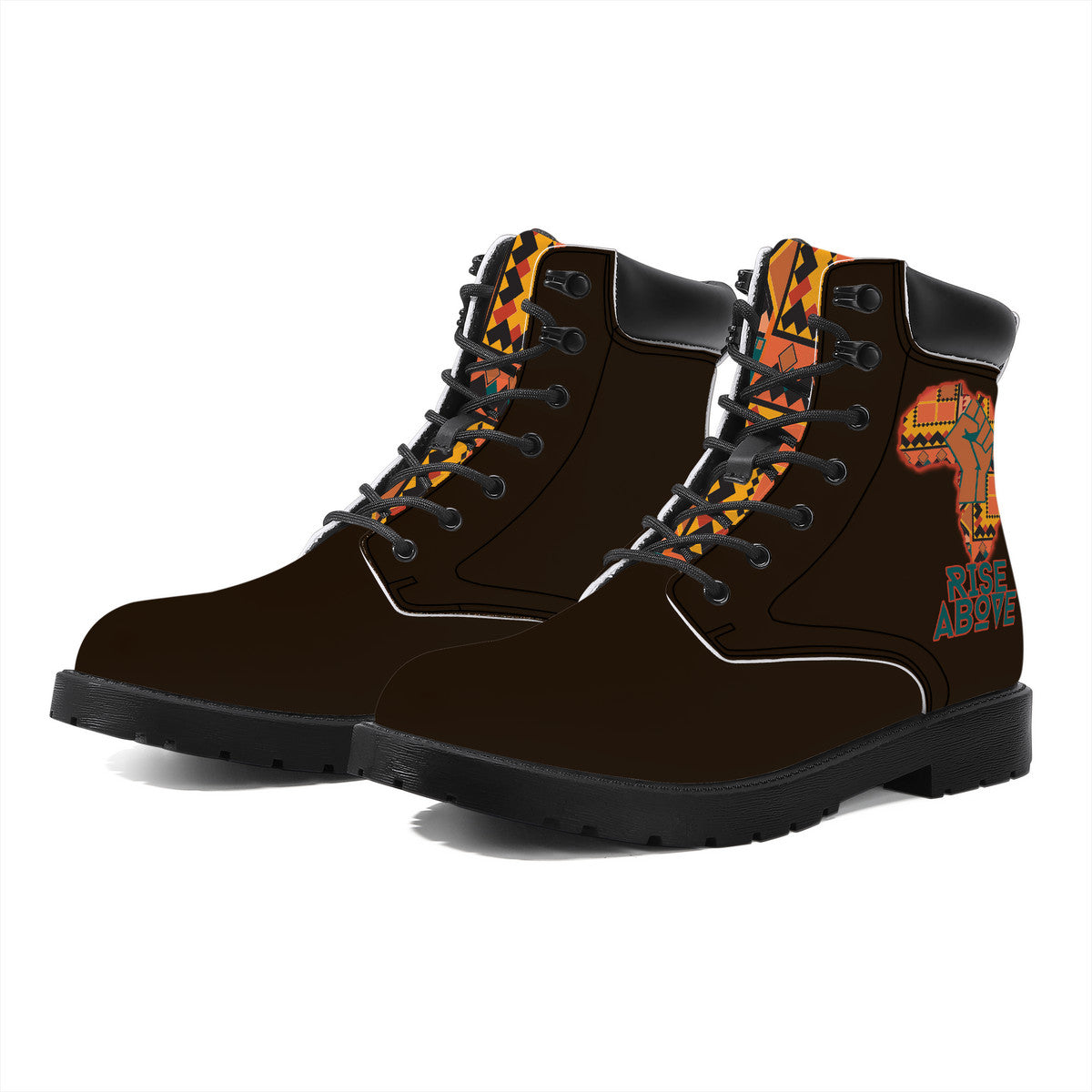 Rise Above- Chocolate Brownie: Synthetic Leather Boots