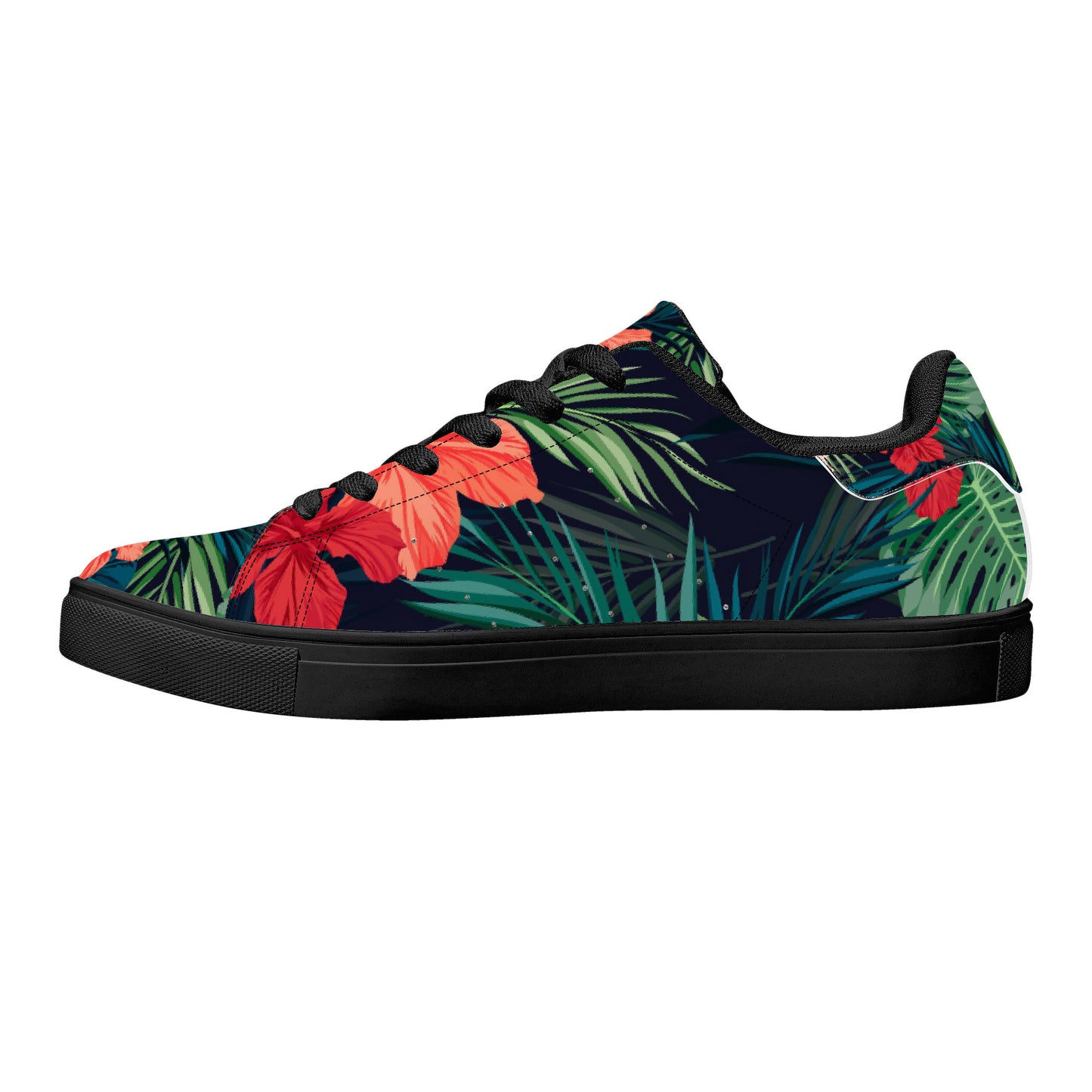 Paradise Low-Top Synthetic Leather Sneakers - Black