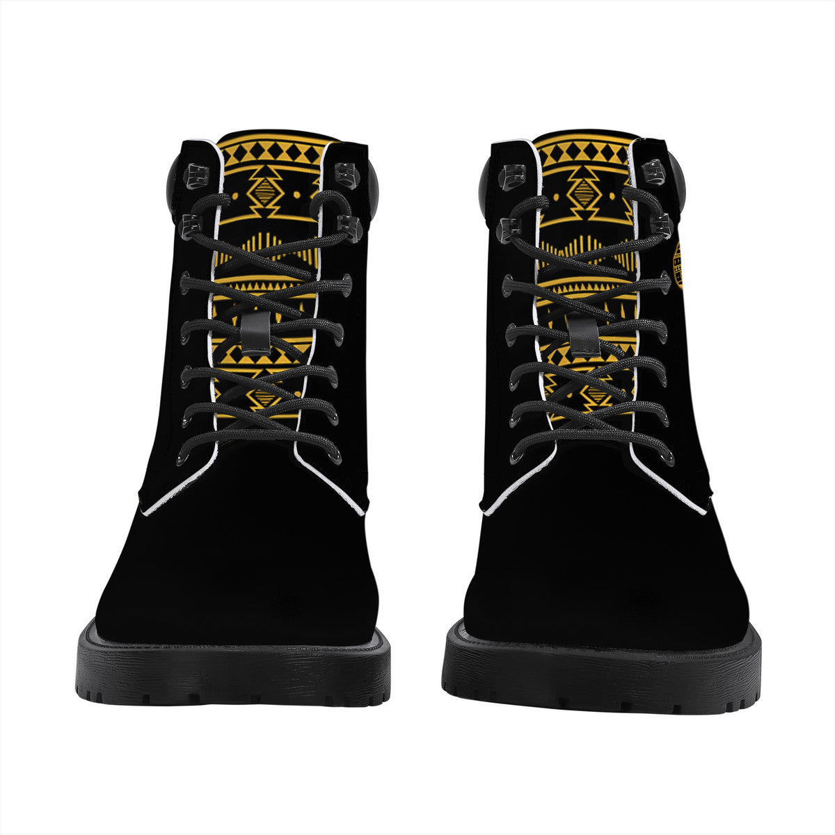 Rise Above- Black Synthetic Leather Boots