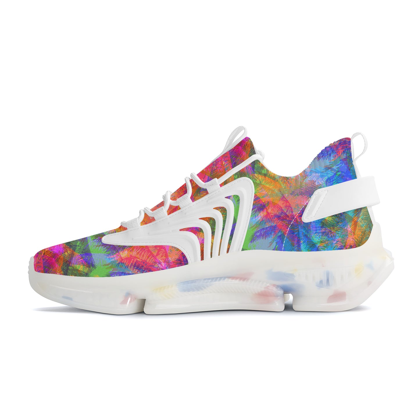 Tropical Splash Air Max React Sneakers - White