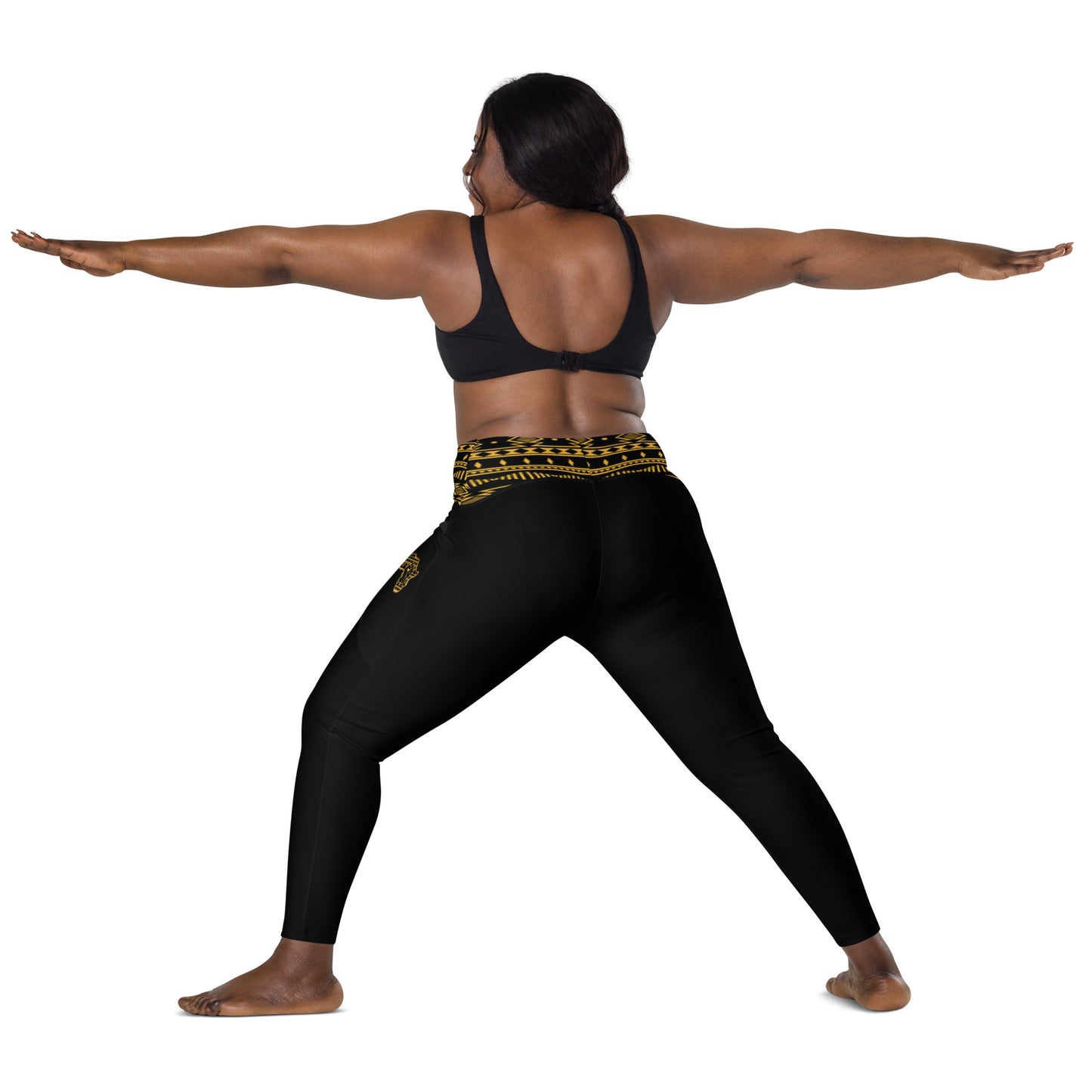 Rise Above-Royalty: Crossover leggings with pockets