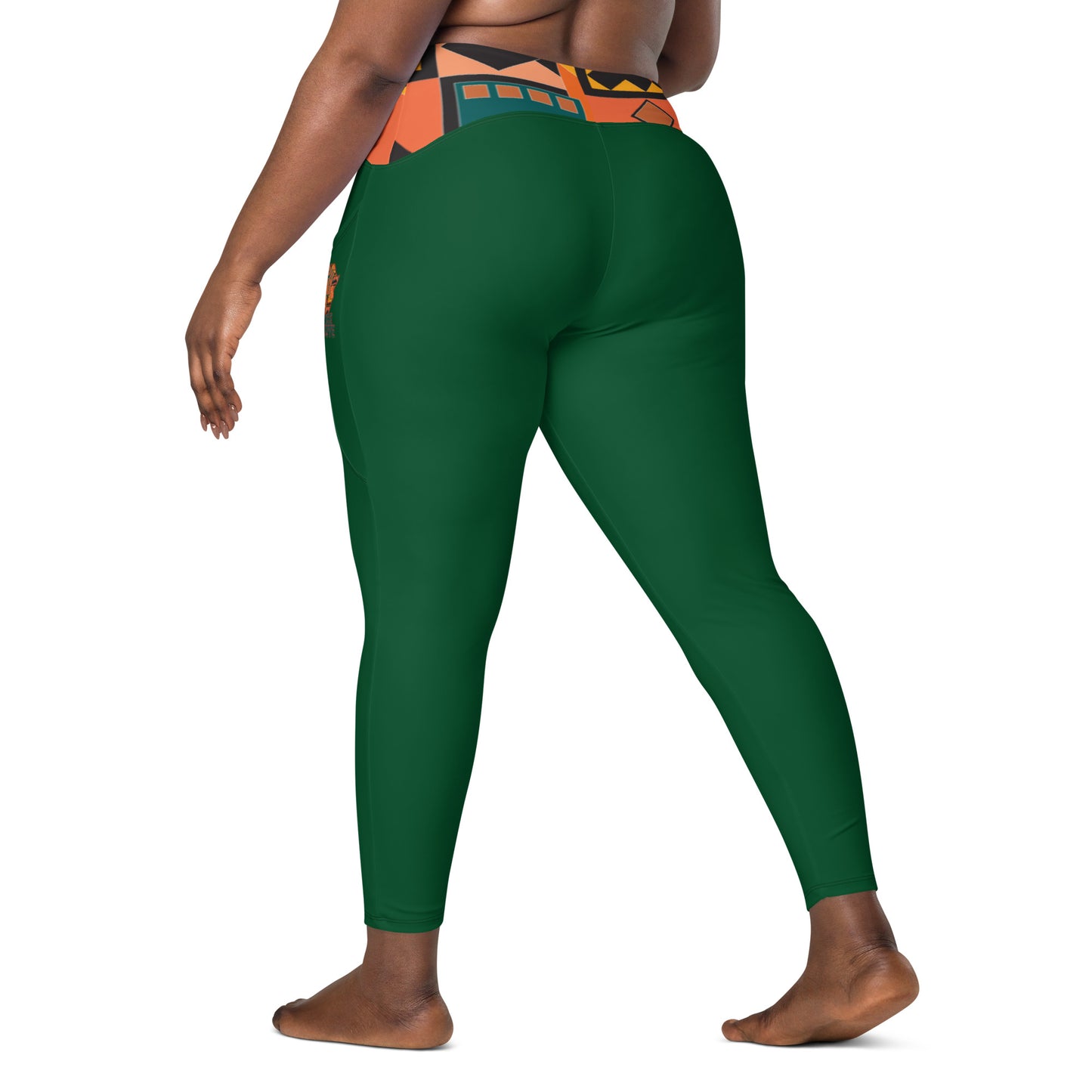 Rise Above: Live and in Color Crossover leggings with pockets