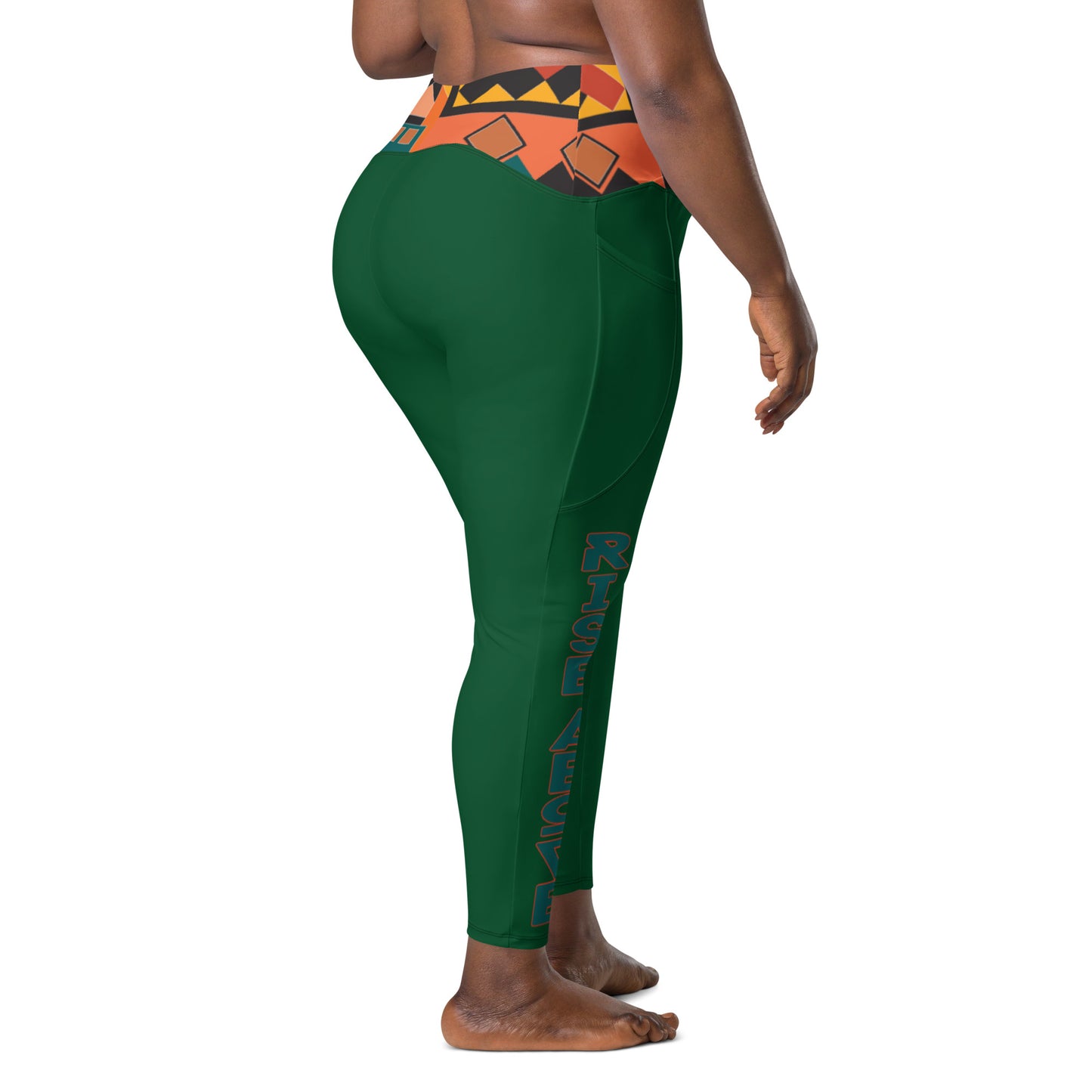 Rise Above: Live and in Color Crossover leggings with pockets