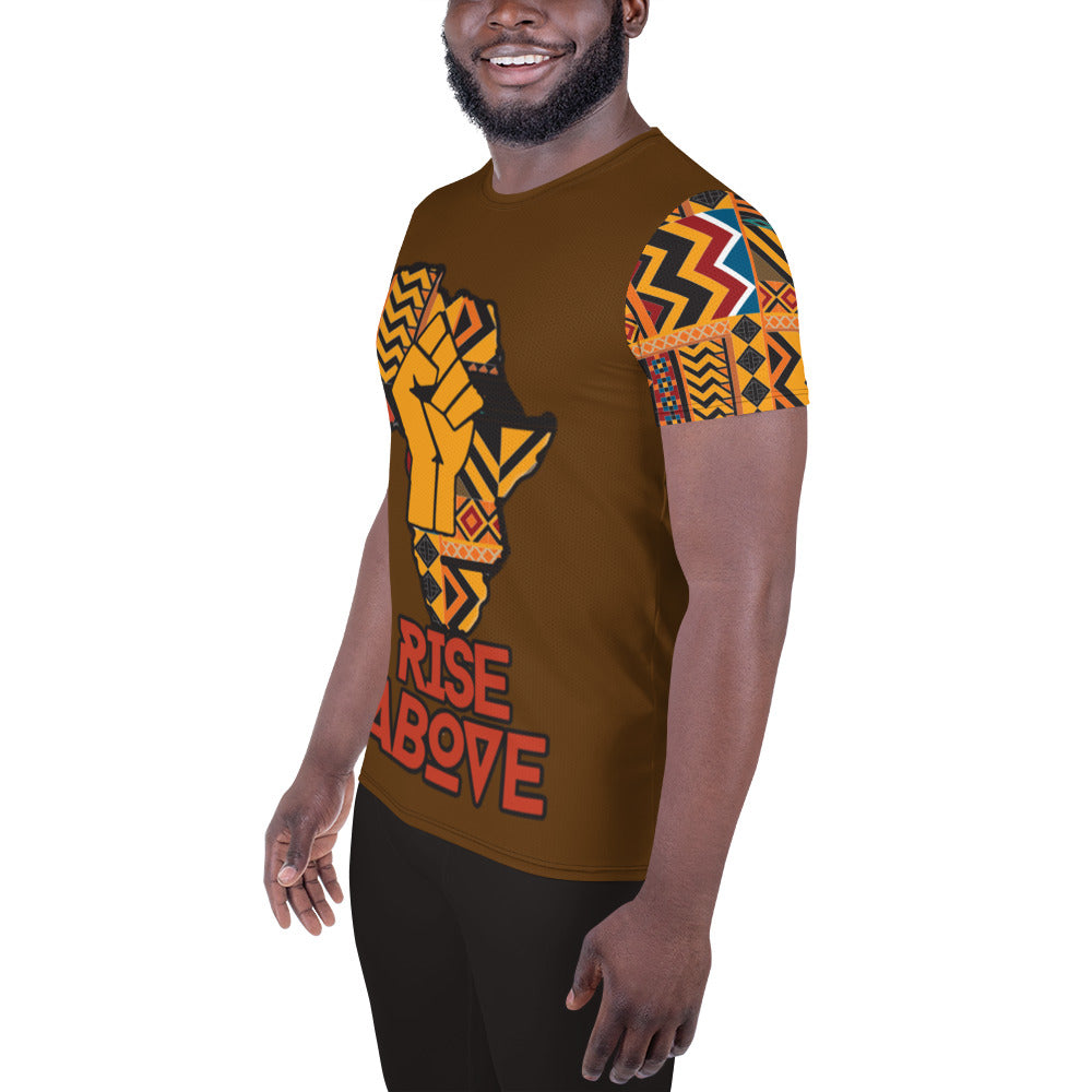 Rise Above: Village Rebel Night Men's Athletic T-shirt