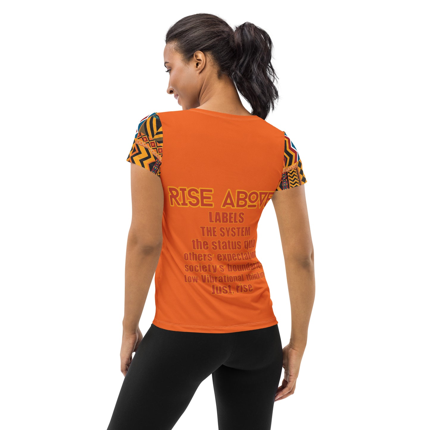 Rise Above: Village Rebel- Women's Athletic T-shirt
