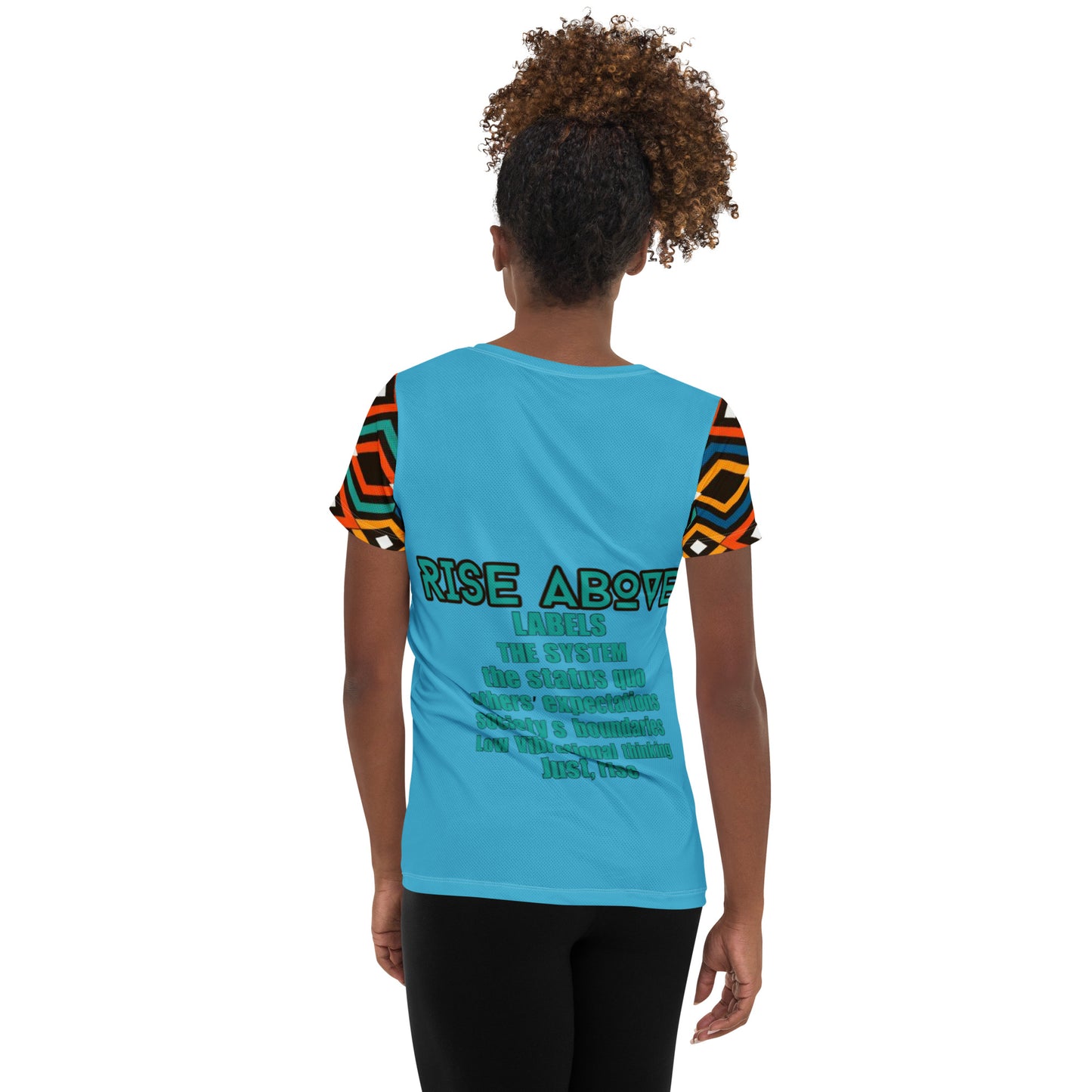 Rise Above: Coat of Many Colors-Women's Athletic T-shirt