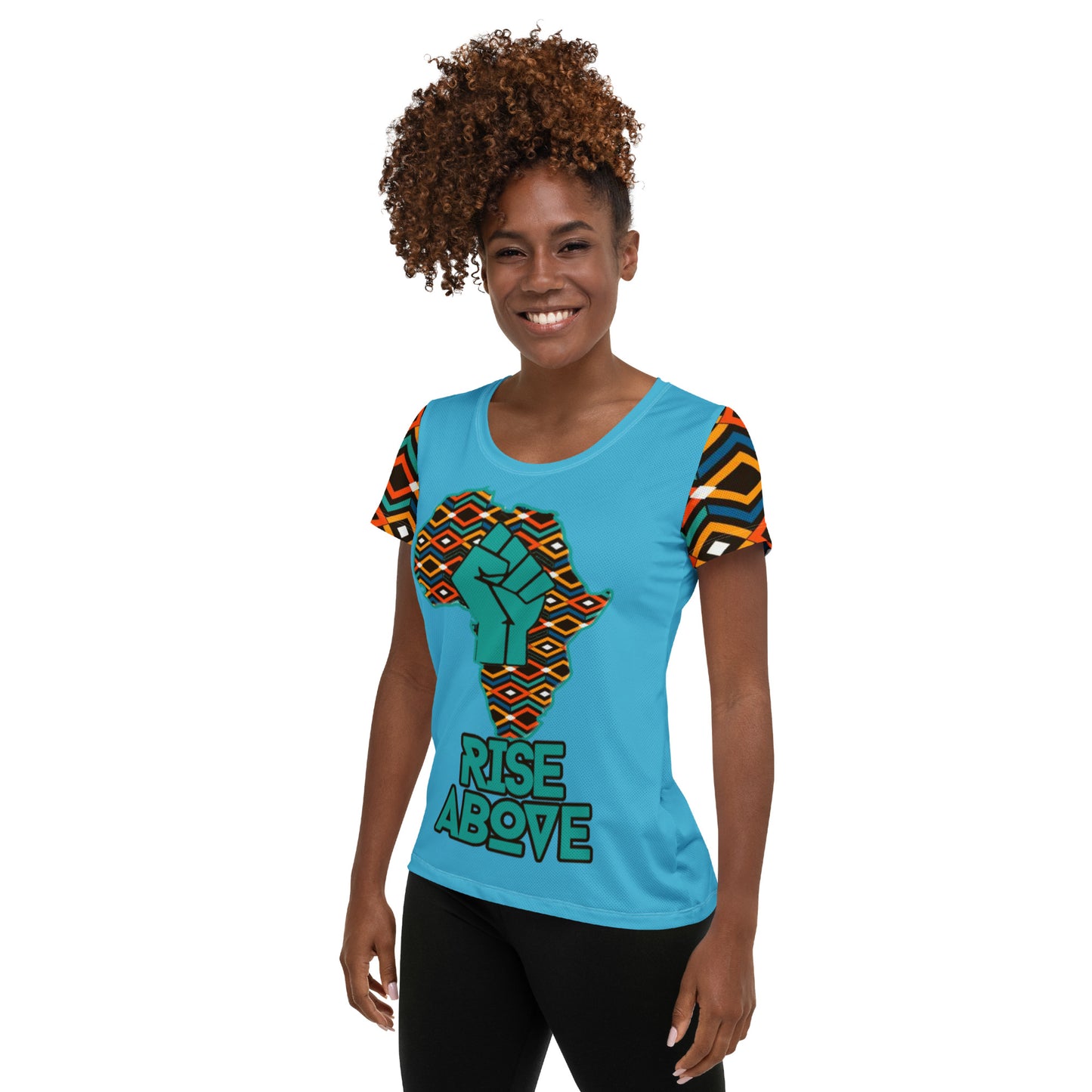 Rise Above: Coat of Many Colors-Women's Athletic T-shirt