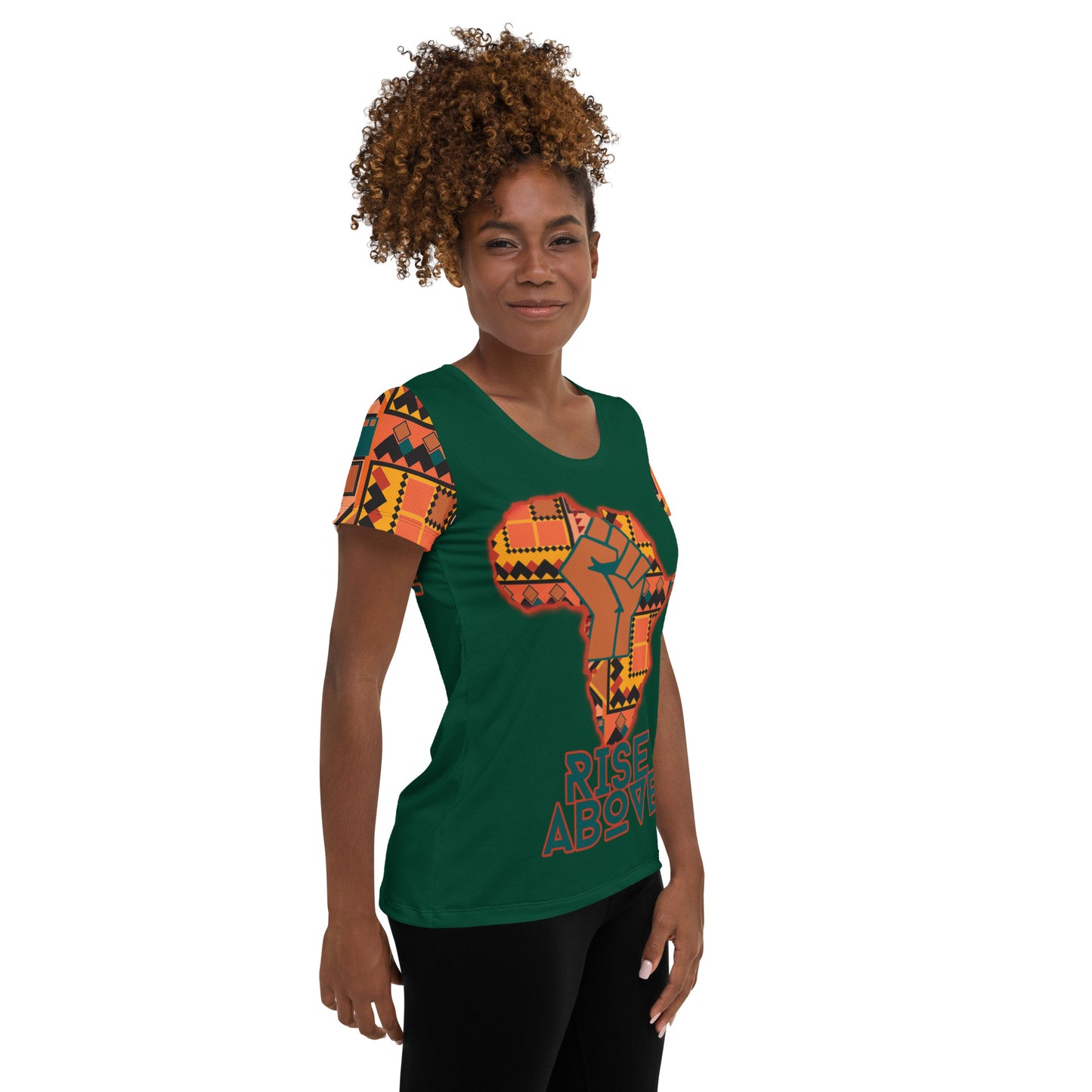 Rise Above: Live and In Color- Women's Athletic T-shirt