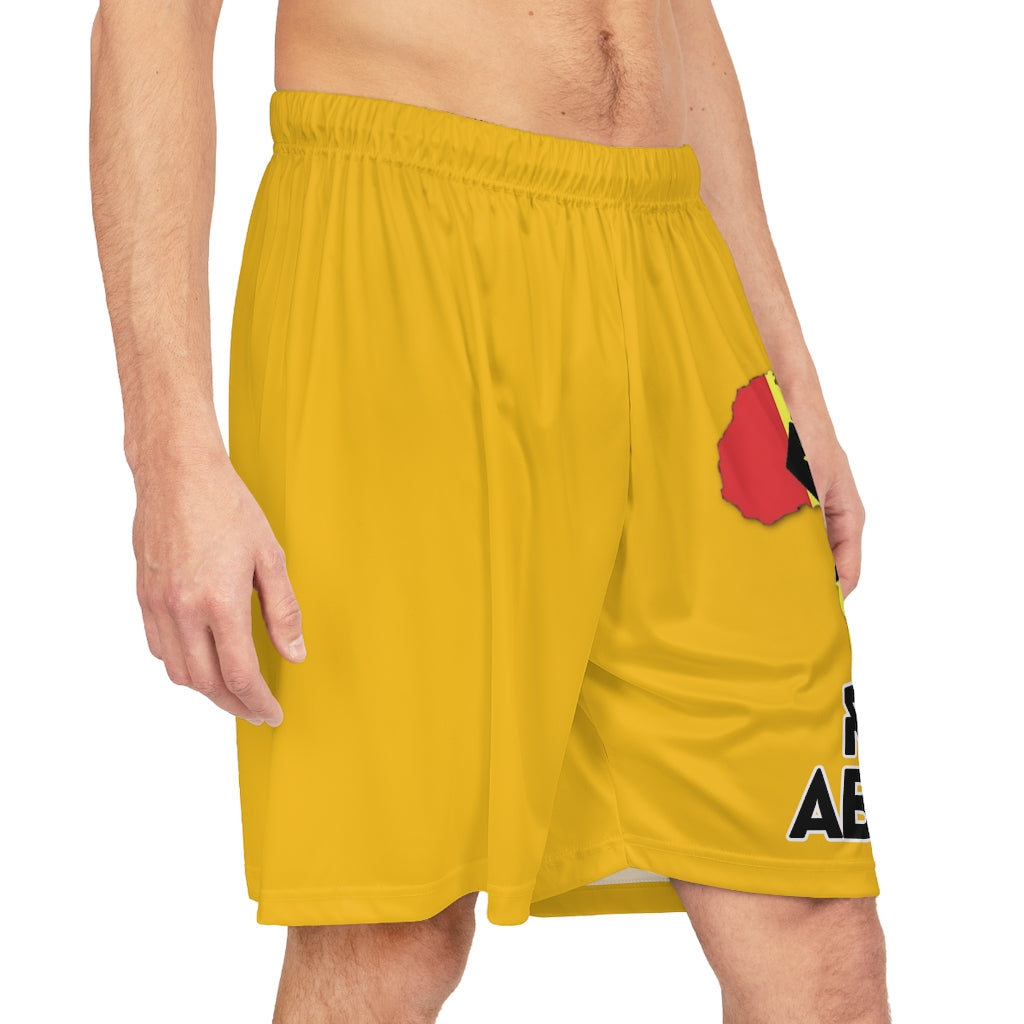Rise Above: RBG Pride-Yellow Basketball Shorts