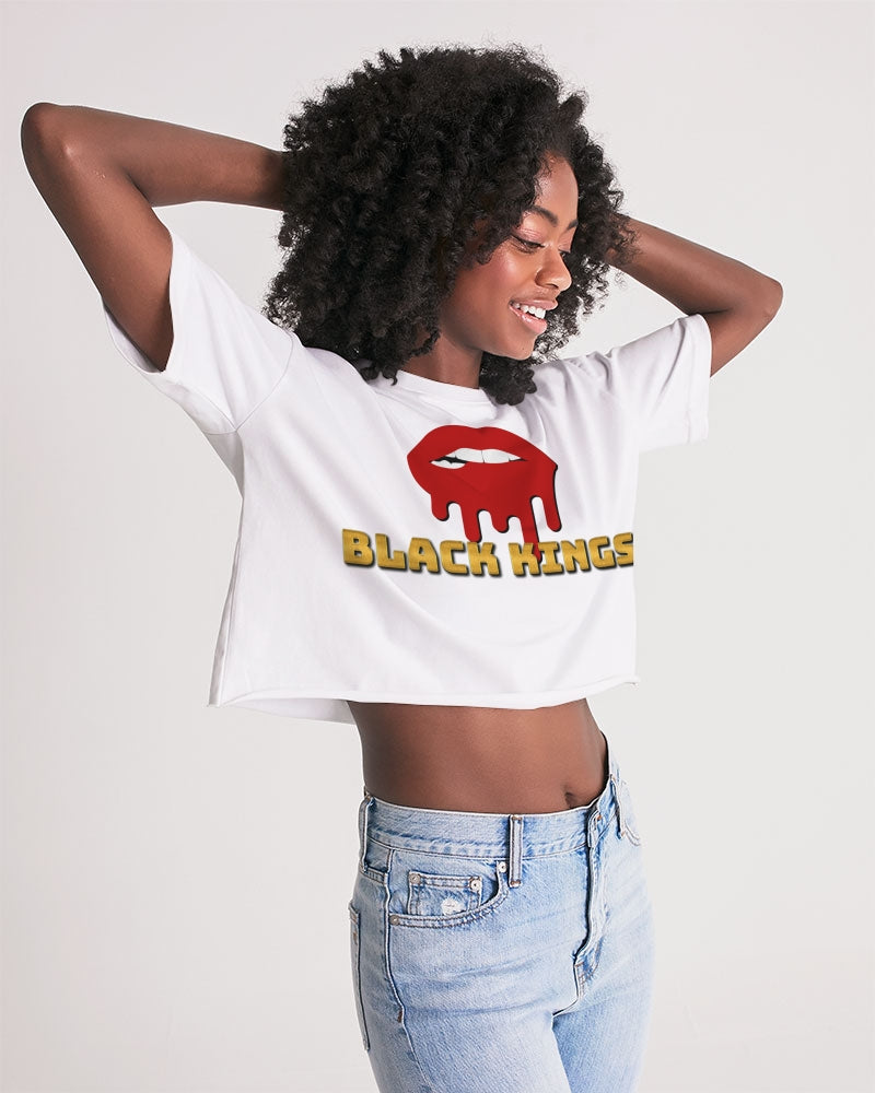 Black Kings Women's Lounge Cropped Tee