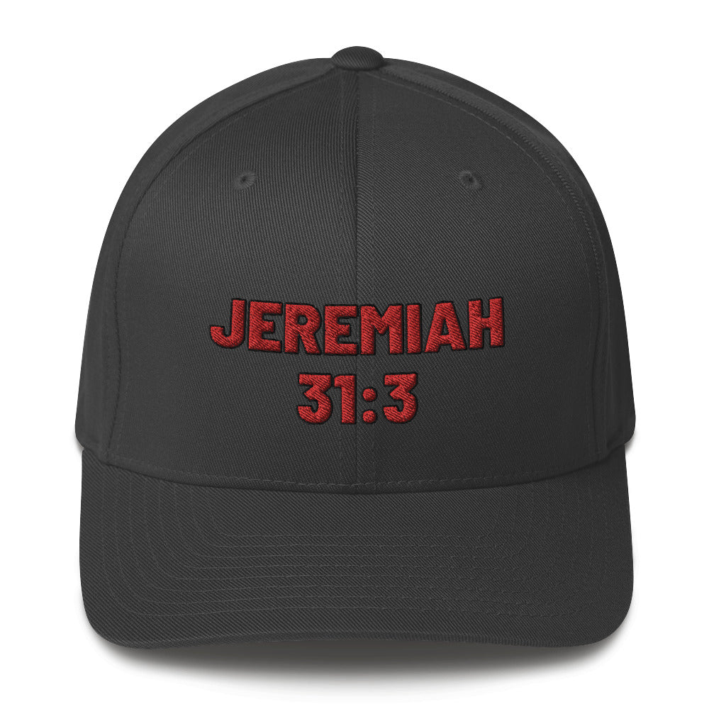 Jeremiah 31:3 Structured Twill Cap