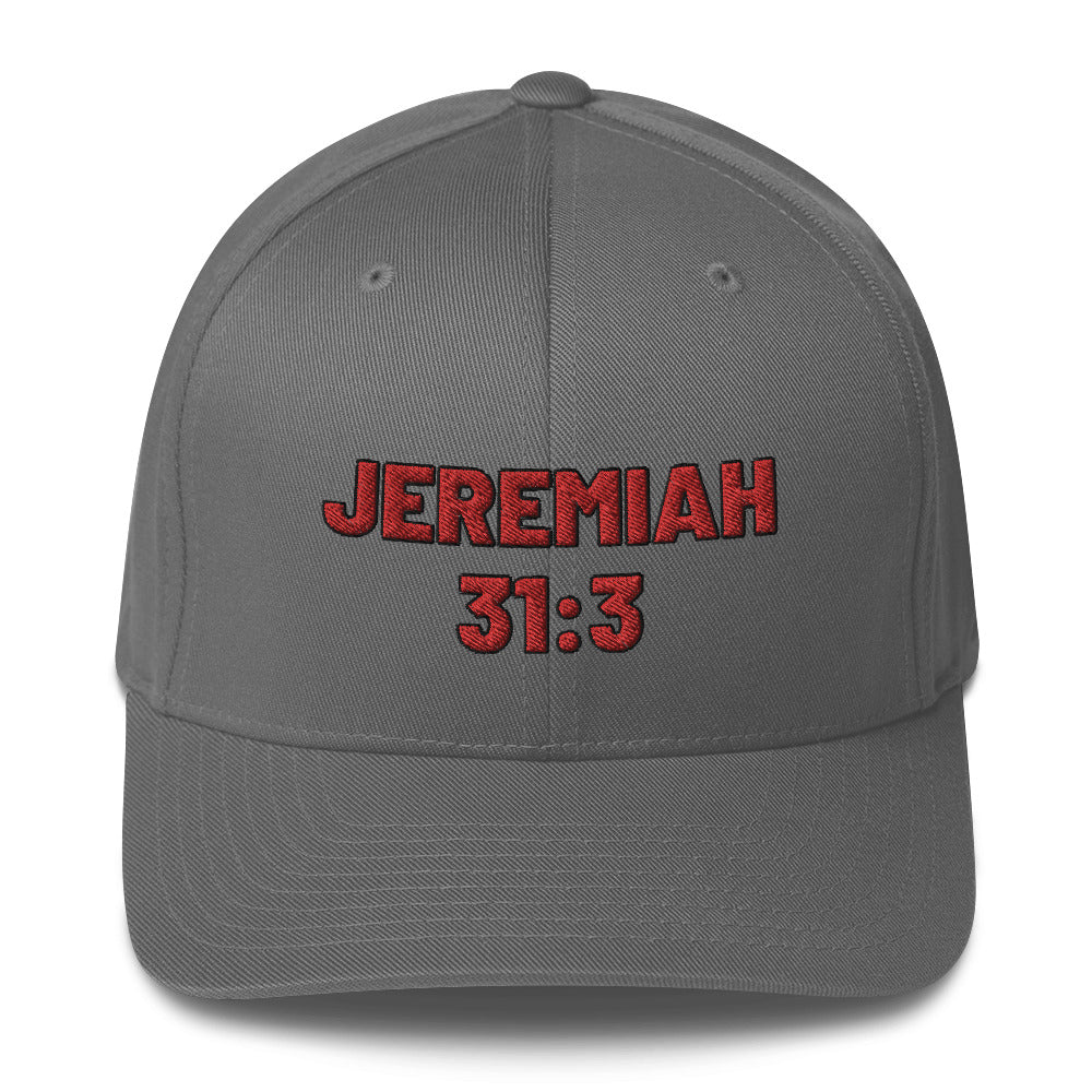 Jeremiah 31:3 Structured Twill Cap