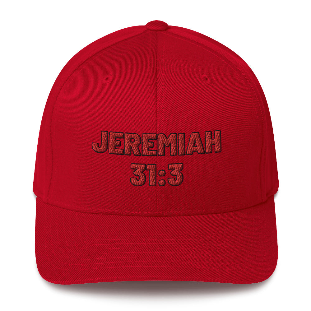 Jeremiah 31:3 Structured Twill Cap