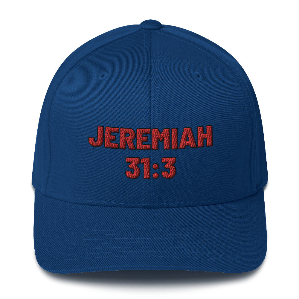 Jeremiah 31:3 Structured Twill Cap