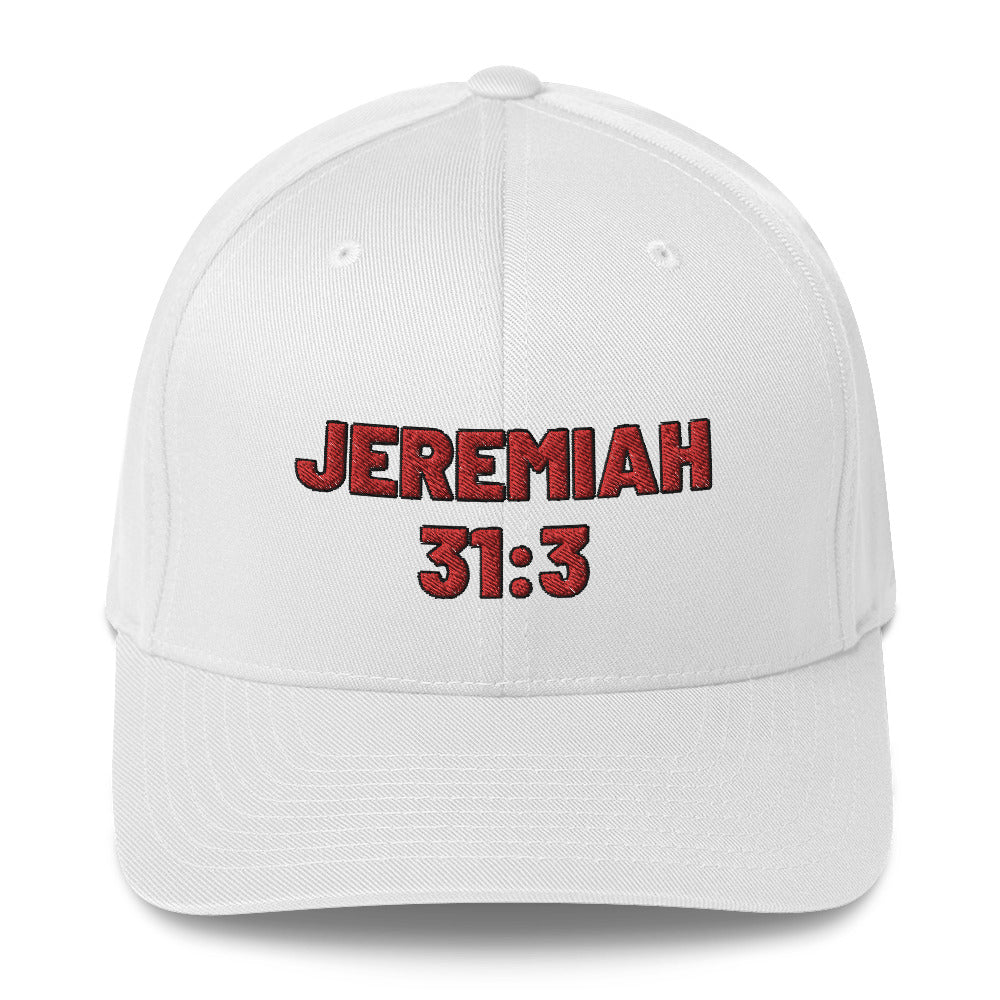 Jeremiah 31:3 Structured Twill Cap
