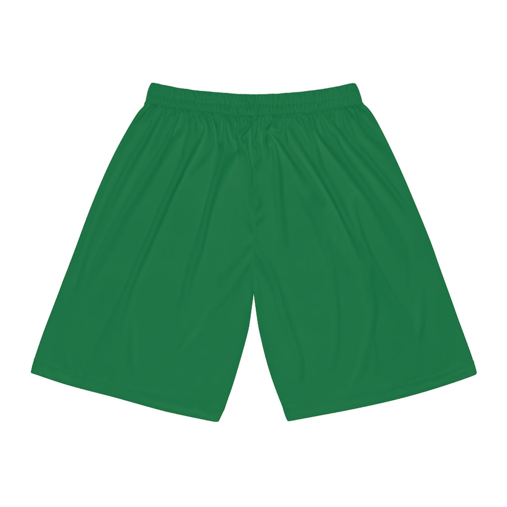Rise Above: RBG Pride- Green Basketball Shorts