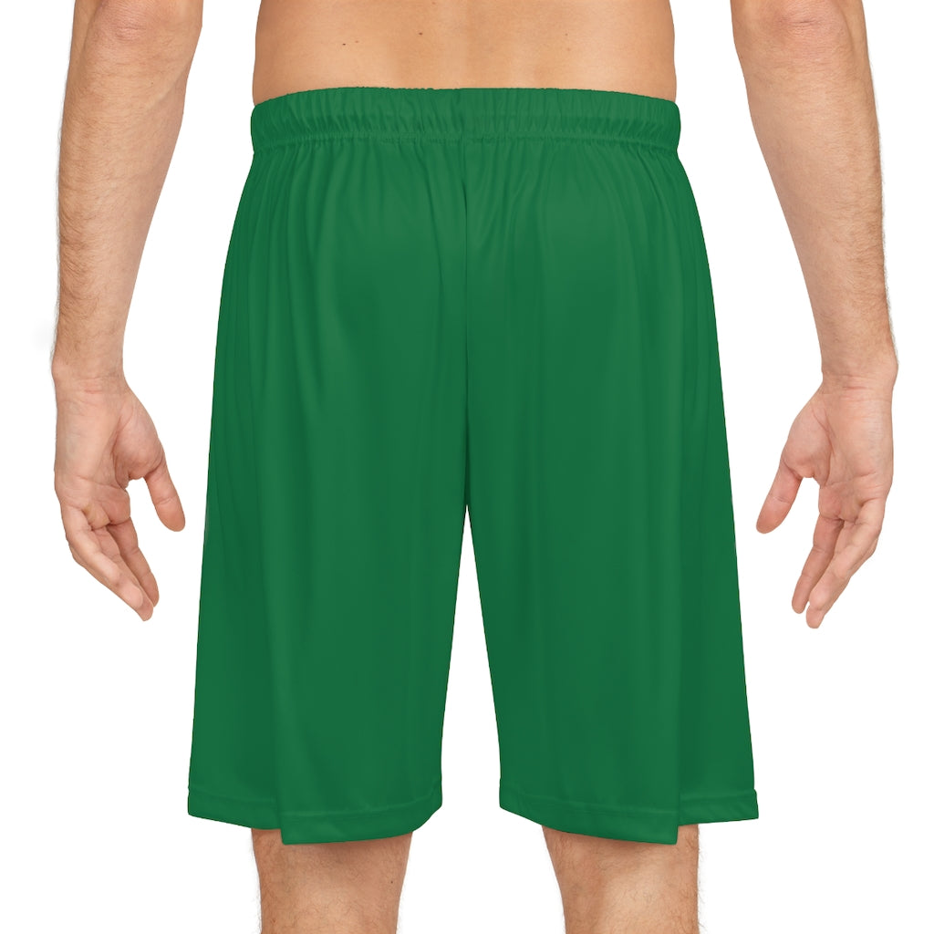 Rise Above: RBG Pride- Green Basketball Shorts