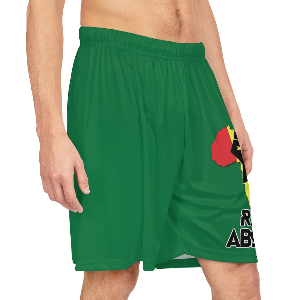 Rise Above: RBG Pride- Green Basketball Shorts
