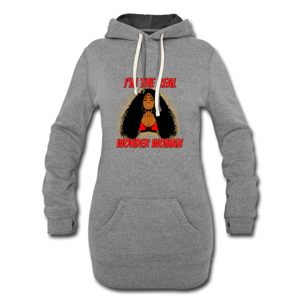 Women's Hoodie Dress - heather gray