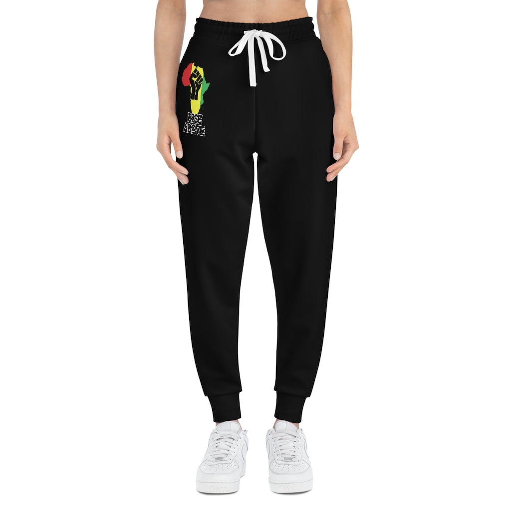 Rise Above: RBG Pride Black Athletic Joggers