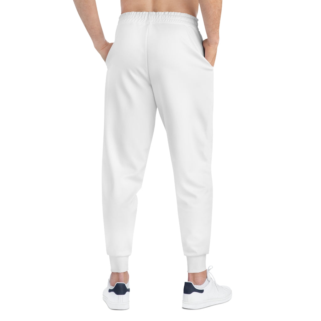 Rise Above: RBG Pride White Athletic Joggers