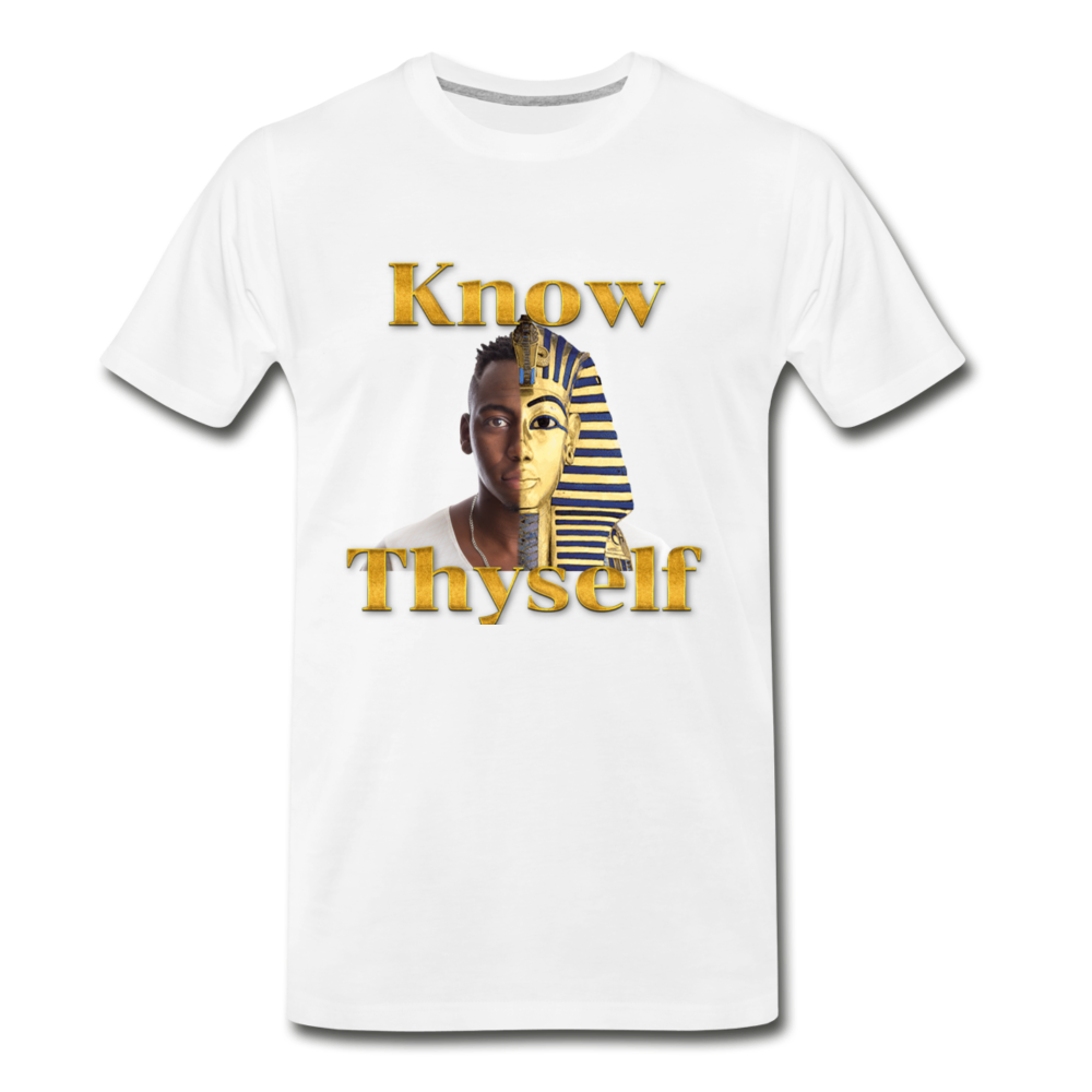 Know Thyself-Men’s Premium Organic T-Shirt - white