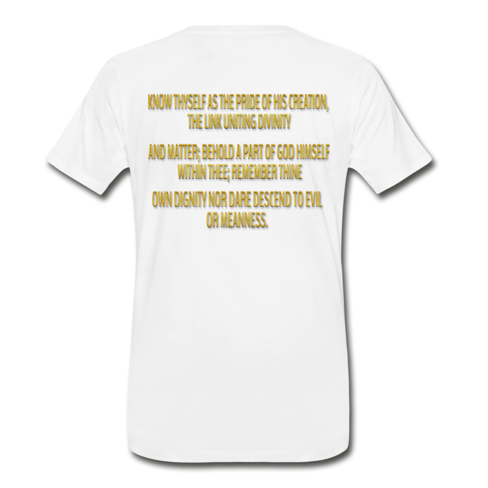 Know Thyself-Men’s Premium Organic T-Shirt - white