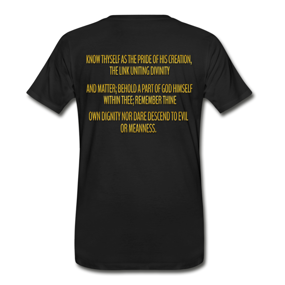 Know Thyself-Men’s Premium Organic T-Shirt - black