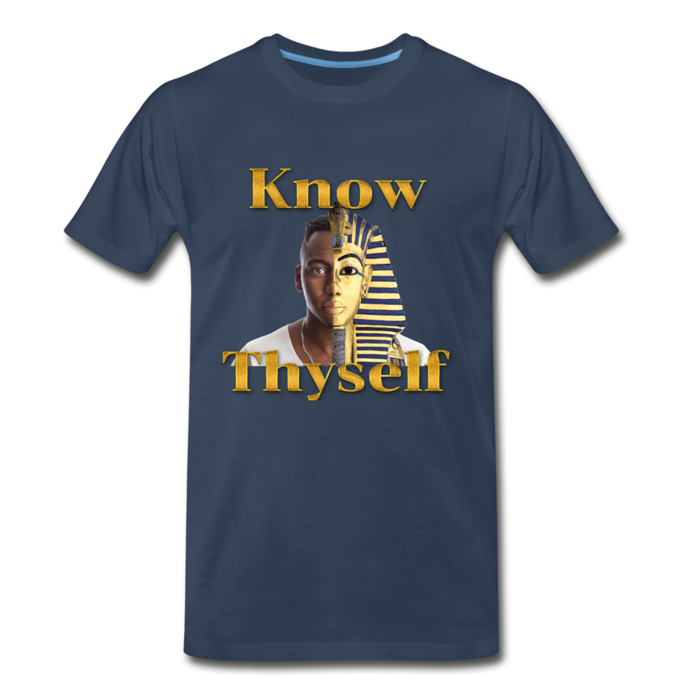 Know Thyself-Men’s Premium Organic T-Shirt - navy