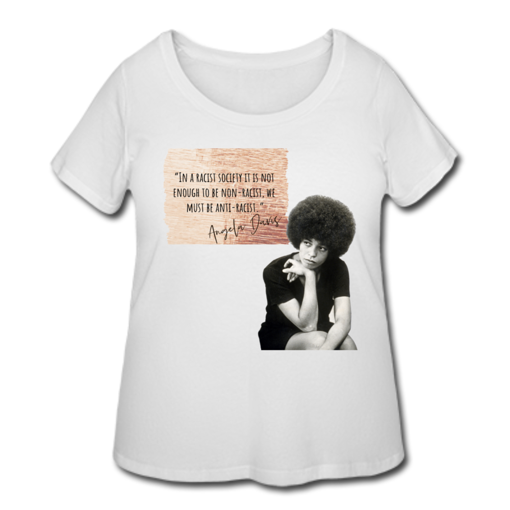 Anti Racist- Curvy T-Shirt - white